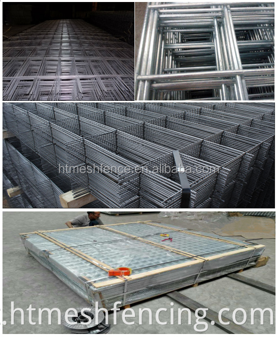 Mesh a filo saldato a barre saldato in acciaio zincato per costruzione di edifici e reinforcimento in cemento.
